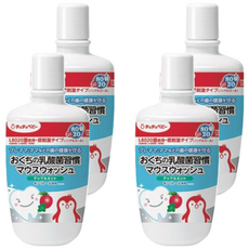 ChuChu 乳酸潔牙漱口水, L8020乳酸菌, 蘋果薄荷味, 低刺激, 300ml, 4瓶