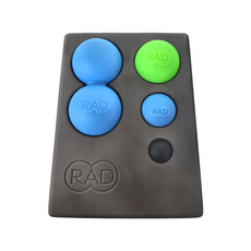 RAD PRK瑜珈磚套組, 環保矽膠 EVA, 藍色、綠色、黑色, 22 x 16.5 x 10cm, 1組