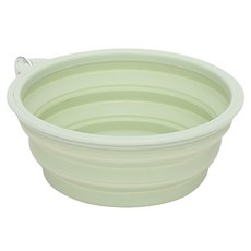 寵物星樂園 寵物外出折疊碗 附掛勾馬卡龍 小,綠色,1個