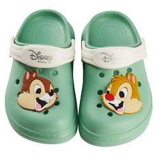 兒童款 立體造型洞洞防水布希鞋, 奇奇蒂蒂 綠色, 130mm