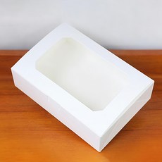 EHomeBakery 透明開窗單觸式禮盒 1812, 12個, 白色