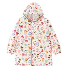 愛北鼻 親子同款加厚防水卡通雨衣 可愛造型 多種尺寸可選, 小豬蘿蔔, 3XL(140-150cm), 1件
