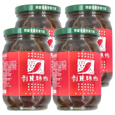 山海經脈 剝皮辣椒, 無添加防腐劑, 400g, 4罐