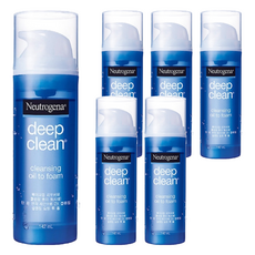 Neutrogena 深層淨化洗卸輕透潔顏油 經典型, 142ml, 6瓶