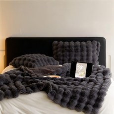 夢之語 托斯卡納兔毛泡泡毯 牛奶絨毛毯