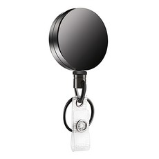 Life shop 彈力伸縮鑰匙扣 金屬易拉扣 伸縮鑰匙圈 證件套, 1入