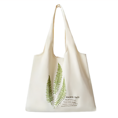 E.City 自然風植物單肩帆布袋 120g