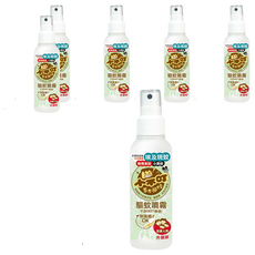 小不叮 草本驅蚊噴霧 升級版 全家人用 英國土壤協會有機認證精油 無DEET 360度倒著噴, 120ml, 6瓶