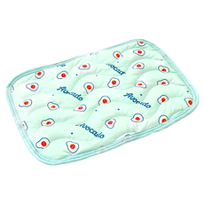 涼感水果墊, S, 綠色酪梨, 可愛造型透氣涼墊，小型犬適用, 1個