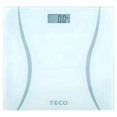 TECO 東元電子體重計 5mm 2.5吋LCD螢幕 超薄輕巧造型 自動開關機, XYFWT508, 玻璃, 1台