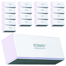 KONAD 四面拋光棉 (小) Set 3個, 指甲拋光打亮, 18個