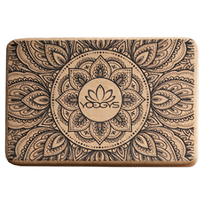 YOGA DESIGN LAB Cork block 軟木瑜珈磚, Mandala, 1個