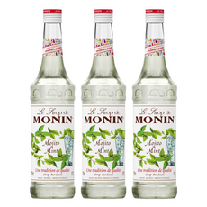 MONIN 莫寧 莫西多風味糖漿，製作mojitos簡單方便, 700ml, 3瓶