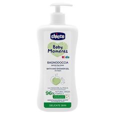 Chicco Kids寶貝桃果萃取沐浴露, 自然果香, 溫和不刺激, 0歲以上適用, 500ml, 1瓶