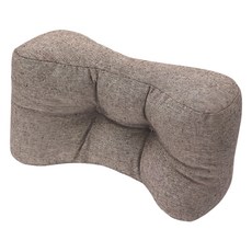 靠腰枕, 38 x 23 x 12~14cm, 咖色