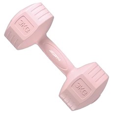 TEZEWA 環保材質一體成型時尚彩色款啞鈴 3KG 女性專用, 1組