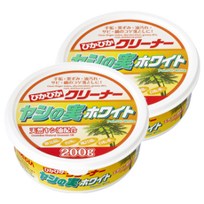 AIMEDIA 艾美迪雅 亮晶晶椰果清潔劑, 含自然椰子油成份 輕鬆去除頑固油污 有效清潔廚具, 白, 200g, 2罐