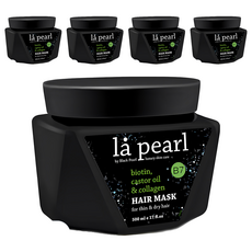 Sea of Spa La Pearl 黑珍珠生物素膠原蛋白髮膜，適用於細軟和乾燥髮質, 500ml, 5罐