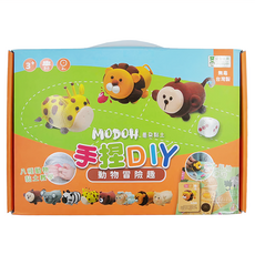 MODOH 墨朵 黏土 手捏DIY桌遊組 動物冒險趣 Set, 適合年齡3歲+, 240g, 1組