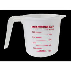 TRIARROW 三箭牌 耐熱量杯 TR-500C 500ml，烘焙料理好幫手，刻度清晰易讀, 1個