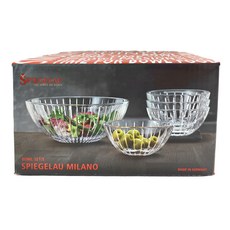 SPIEGELAU Milano 碗組 玻璃材質, 大碗 + 小碗, 1組, 透明