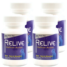 RELIVE 西班牙藏紅花護緊神方 30顆, 4罐