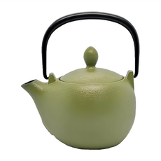 IWACHU 岩鑄 3型急須茶壺 鐵茶壺 泡茶使用 臙消若草色, 艶消若草色, 300ml, 1個