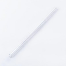 ecozen 透明斜口吸管-24cm 【細】, 1入, 1個