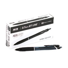 JAVAPEN Jet line 原子筆 0.7mm 黑色 12入, 1盒