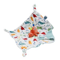 Mary Meyer 蜜兒 柔軟安撫巾, 蹦蹦小恐龍, 優雅配色, 精緻細節, 1條