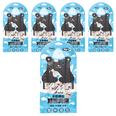 Catfeet 艾比最愛 羊奶機能肉泥, 15公克 (4入), 貓零食, 60g, 鮪魚+牛磺酸+化毛, 5袋