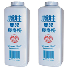 嬌娃 嬰兒爽身粉, 300g, 2瓶