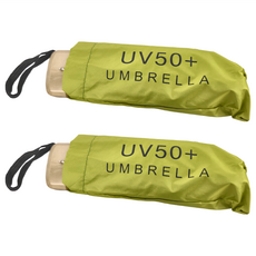 Y745 摺疊傘 UV50+, 顏色隨機, 收納 18 x 5.3cm, 2支