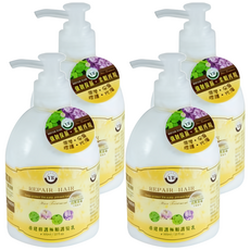 YR 葉璐芝 重建修護極順護髮乳 受損髮專用, 300ml, 4瓶