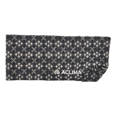 ACLIMA DE GLITRE 提花頭帶, 輕量 保暖 柔軟 舒適, 美麗諾羊毛, 男女通用, 均碼, 黑色, 1個