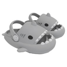 bebehome 兒童鯊魚防滑厚底兩用洞洞涼拖鞋