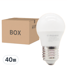 TOA 東亞照明 5W LED球型燈泡, 晝光色(6500K), 40個