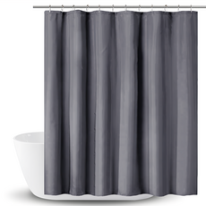 GreeHook PEVA加厚防水浴簾 灰色, 180 x 200cm, 1個