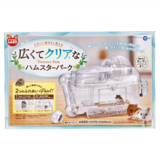 MARUKAN 569237 透明系鼠鼠迷你樂園 附帶飲水瓶 組裝尺寸: W500xD270xH345mm, 單一顏色, 1個