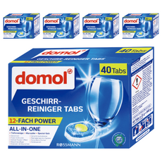 domol 黃金心 12效合1 碗盤洗碗機清潔錠 40顆 Set, 840g, 5盒