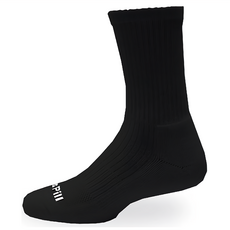 Socks Pill 除臭機能抑菌科技 全氣墊毛巾運動長筒襪, 素黑, L