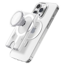 morac Magsafe支架手機殼卡夾, 透明色, 1個