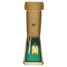 Smell Lemongrass 室內香氛擴香瓶 100ml 玻璃、陶土外瓶, 香茅, 1個