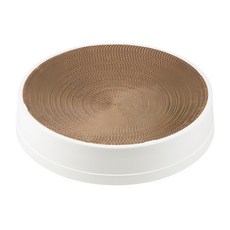 Tamsaa 圓形貓抓板，磨爪休息兩用，舒適躺臥, 410 x 410 x 25mm, 1個