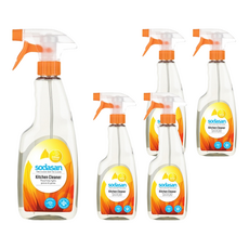 sodasan 蘇達桑 廚房清潔劑, 有效去除油脂污垢 無化學殘留, 500ml, 5瓶