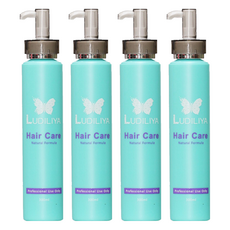 LUDILIYA 綠迪麗雅 捲度曲線塑型乳 頭髮保濕 亮麗造型 持久捲曲 蓬鬆自然 輕盈不黏膩 造型同時護髮, 300ml, 4瓶