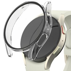 Sinjimoru 9H 全覆蓋一體式 SF塗層 智慧手錶保護殼 透明 Galaxy Watch 6(40mm) 1個