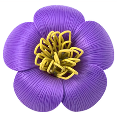 QUALy Blossom Magnetic Paper Clips Holder 山茶花 迴紋針組 紫色, 1入, 1個
