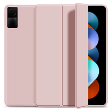 ANTIAN 三折液態蜂窩散熱矽膠智慧休眠平板皮套, 粉色, 1個