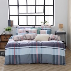 Blue Cat 藍貓 銀離子抗菌薄被套 雙人 納柯維亞 100%超細聚酯纖維